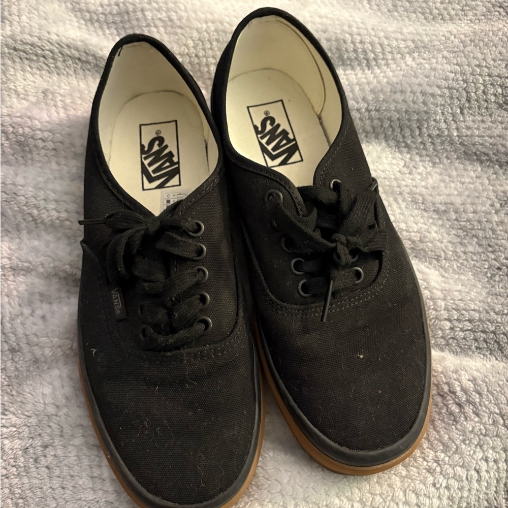 Vans Black Canvas Lace-Up Shoes